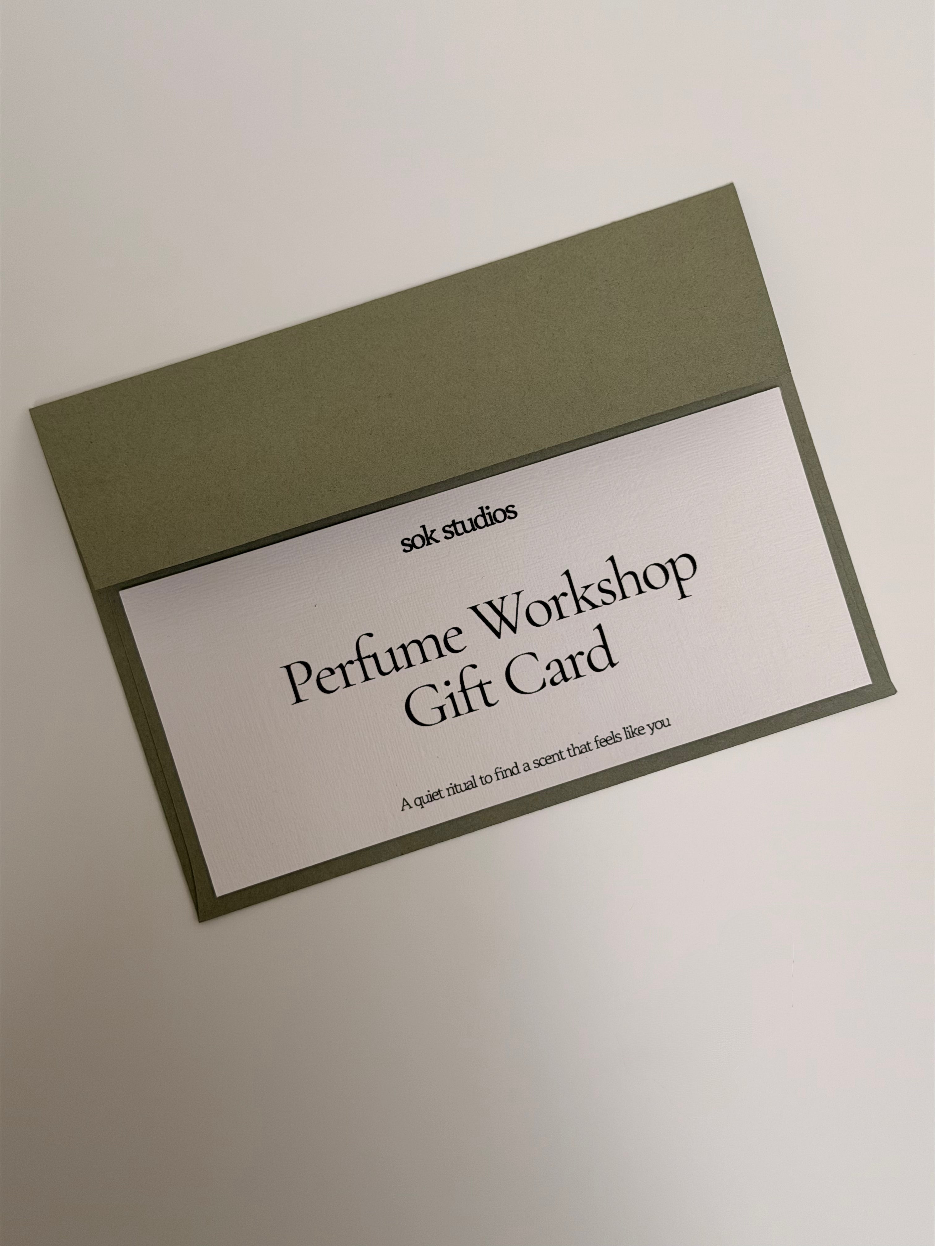 Sok Perfume workshop Gift Card