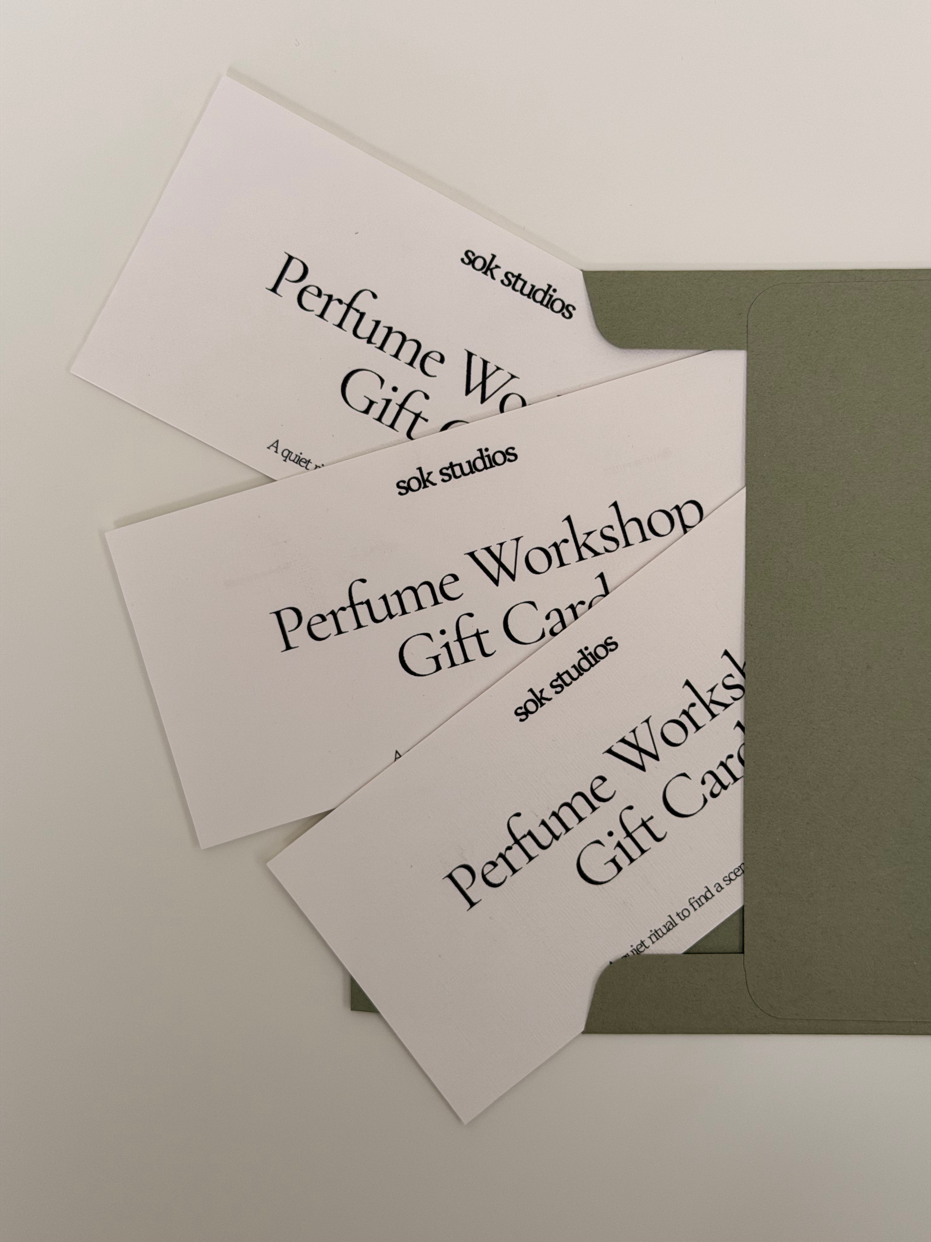 Sok Perfume workshop Gift Card